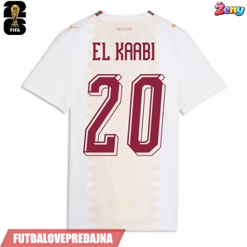 Lacne Ženy Futbalové dres Maroko Ayoub El Kaabi #20 MS 2026 Krátky Rukáv - Preč